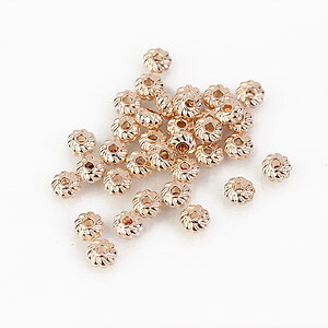 Distantier rose gold 4x2mm (10 buc.)