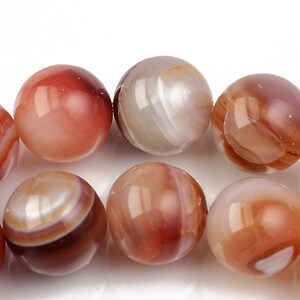 Agate striped sfere 14mm - blush