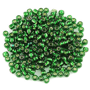 Margele de nisip cu foita 3mm (50g) - cod 572 - verde