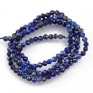 Margele lapis lazuli sfere fatetate 2mm (sirag)