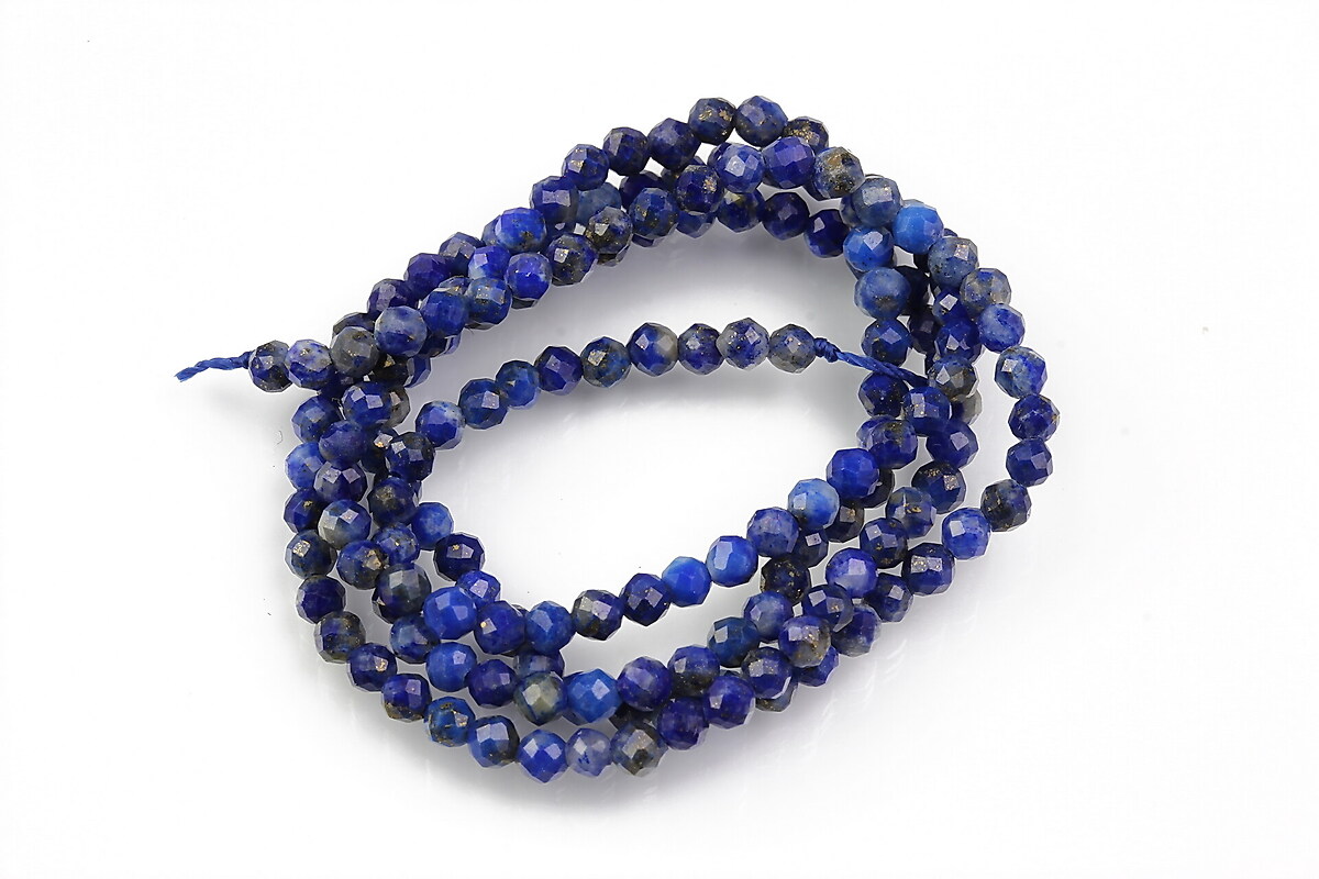 Margele lapis lazuli sfere fatetate 2mm (sirag)