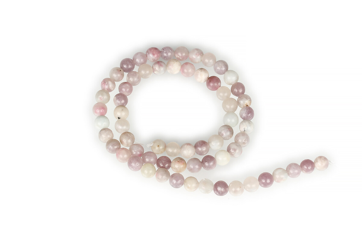 Margele lilac jade sfere 6mm (sirag)