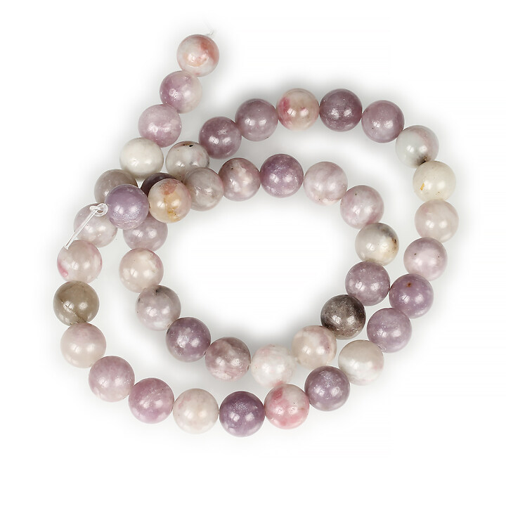 Margele lilac jade sfere 8mm (sirag)