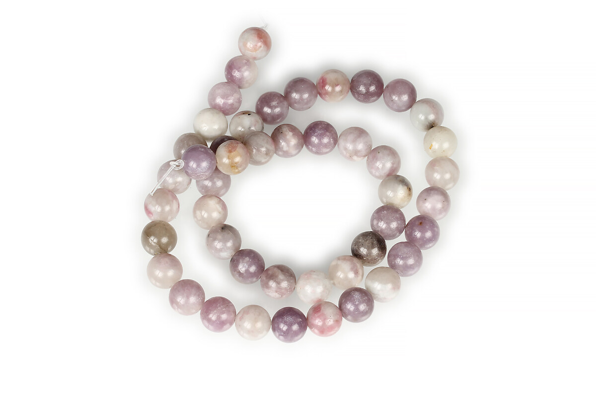 Margele lilac jade sfere 8mm (sirag)