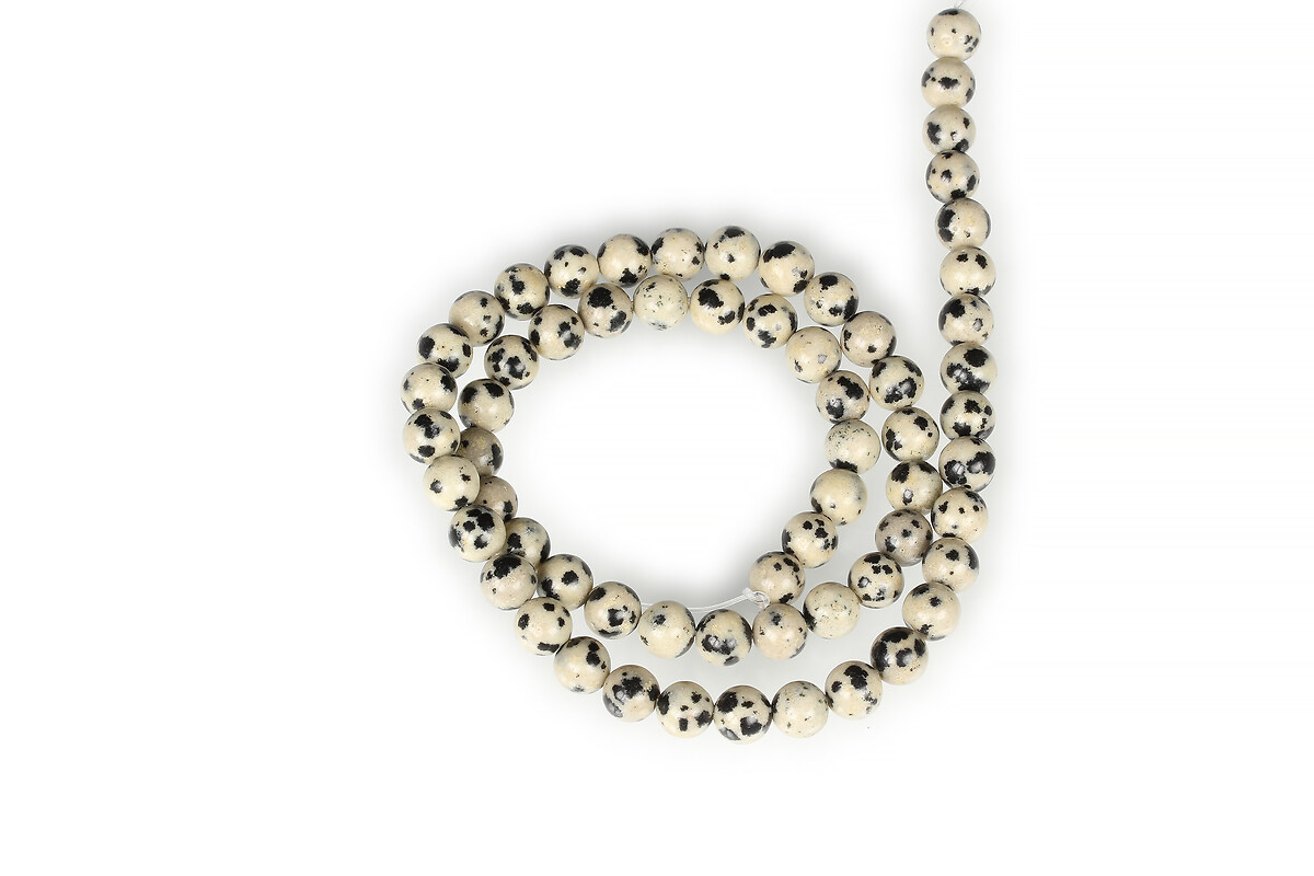 Margele jasp dalmatian sfere 6mm (sirag)