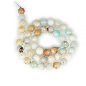 Margele amazonite sfere fatetate 8mm (sirag)