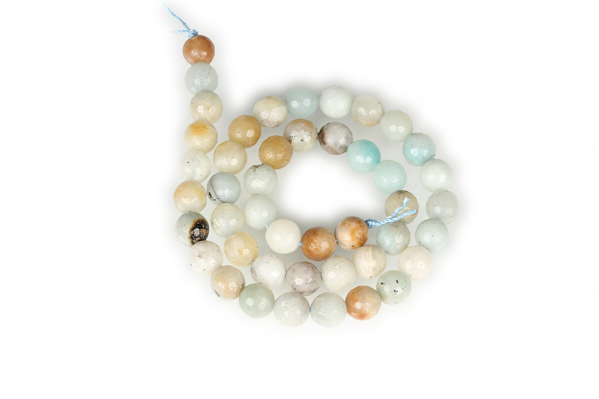 Margele amazonite sfere fatetate 8mm (sirag)