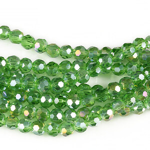 Margele cristal rotund 4mm (sirag) - AB verde