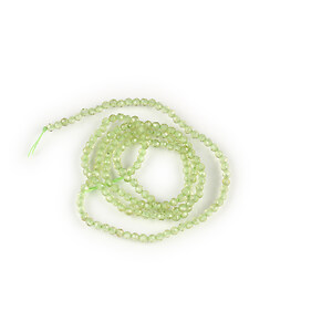 Margele peridot sfere fatetate 2mm (sirag)