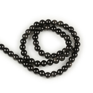 Margele obsidian sfere 6mm (sirag)