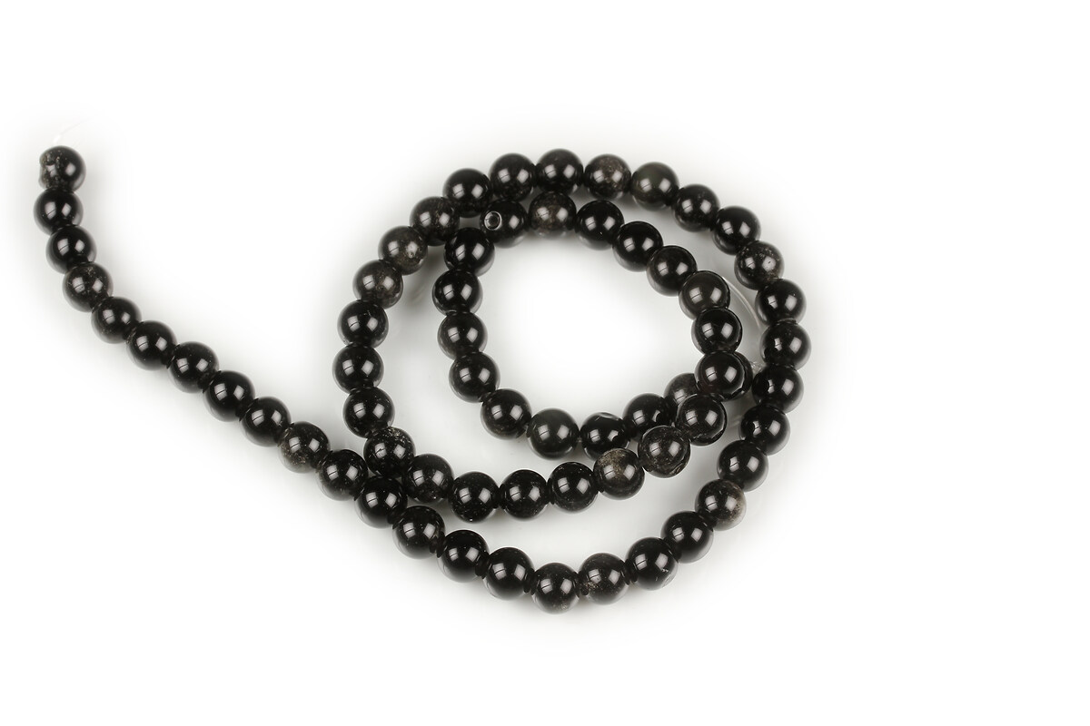 Margele obsidian sfere 6mm (sirag)