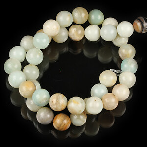 Margele flower amazonite sfere 10mm (sirag)