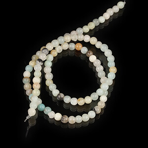 Margele flower amazonite sfere 4mm (sirag)