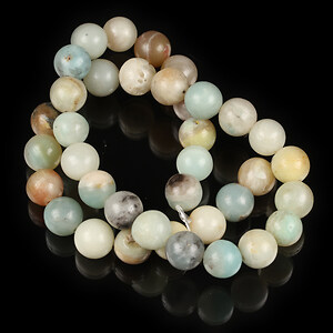 Margele flower amazonite sfere 10mm (sirag)