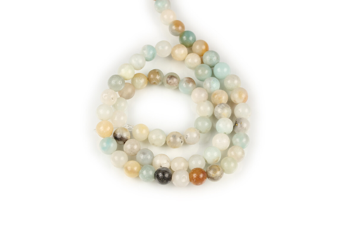 Margele flower amazonite sfere 6mm (sirag)