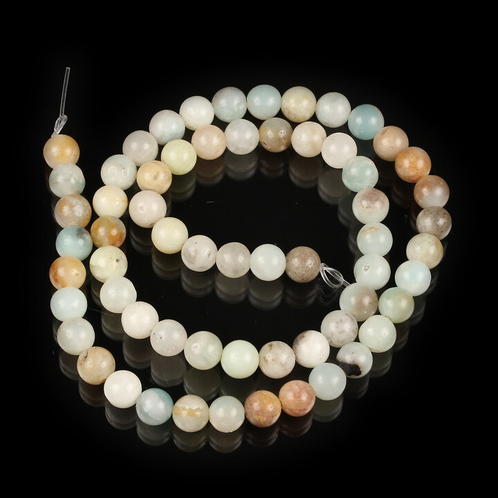 Margele flower amazonite sfere 6mm (sirag)