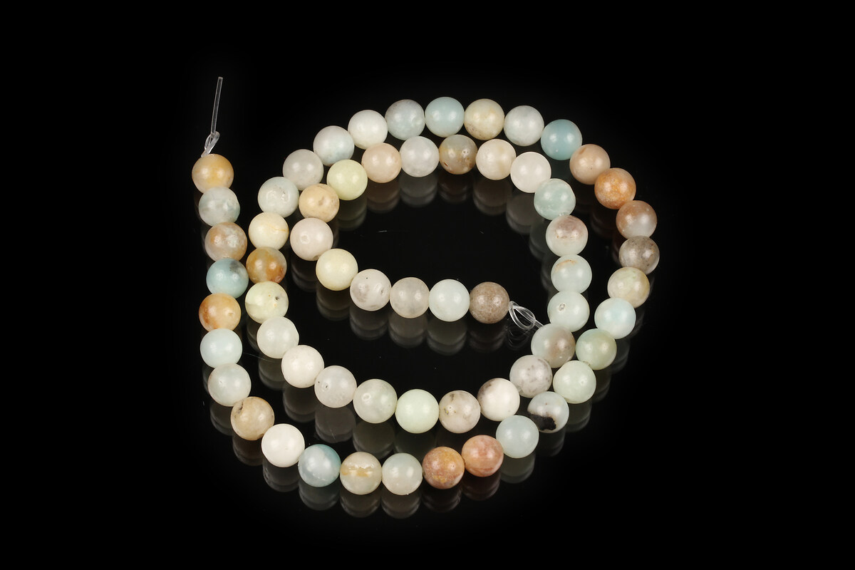 Margele flower amazonite sfere 6mm (sirag)