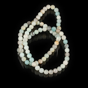 Margele flower amazonite sfere 4mm (sirag)