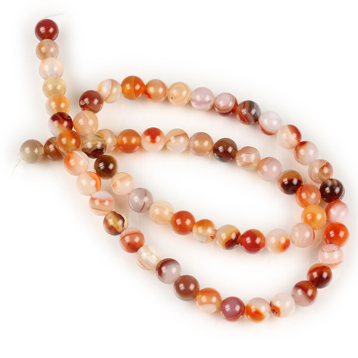 Margele Sardonyx sfere 6mm (sirag)