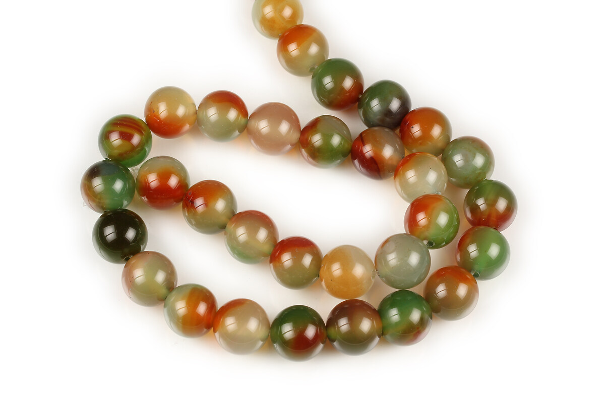 Margele autumn agate sfere 12mm (sirag)