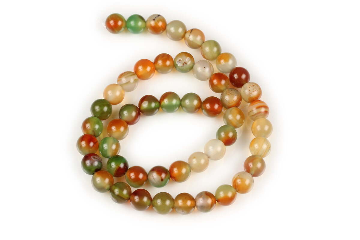 Margele autumn agate sfere 8mm (sirag)