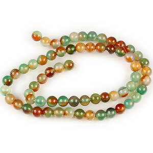 Margele autumn agate sfere 6mm (sirag)