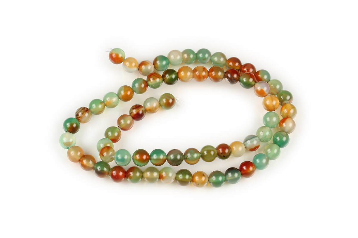 Margele autumn agate sfere 6mm (sirag)