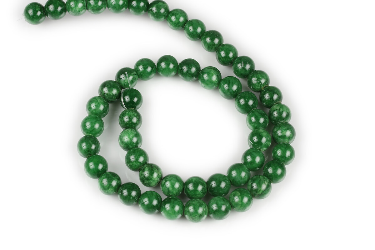 Margele jad sfere 8mm (sirag) - verde