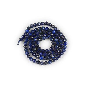 Margele lapis lazuli sfere fatetate 4mm (sirag)