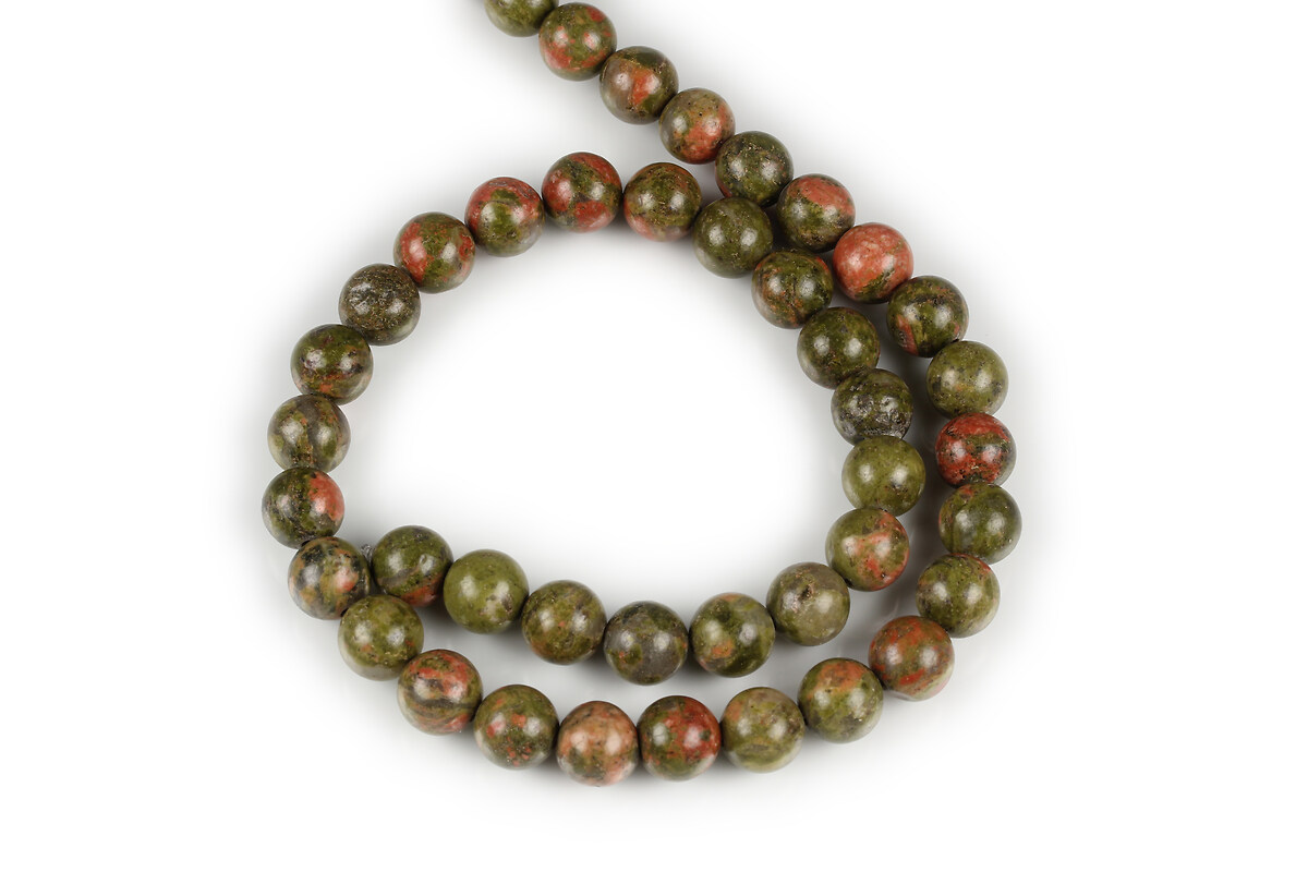 Margele unakite sfere 8mm (sirag)