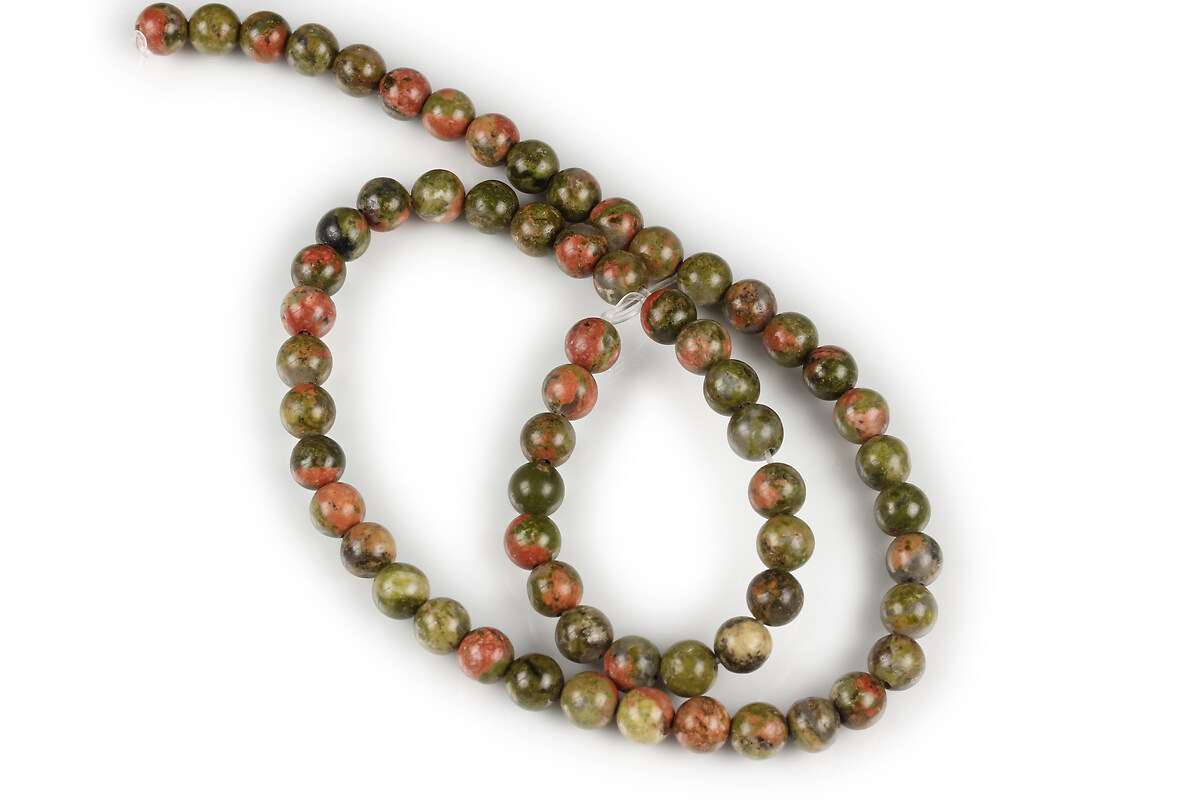 Margele unakite sfere 6mm (sirag)