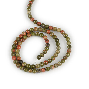 Margele unakite sfere 4mm (sirag)