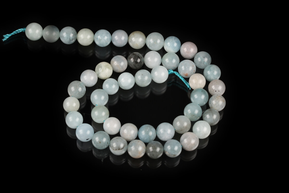 Margele aquamarine sfere 8mm (sirag)