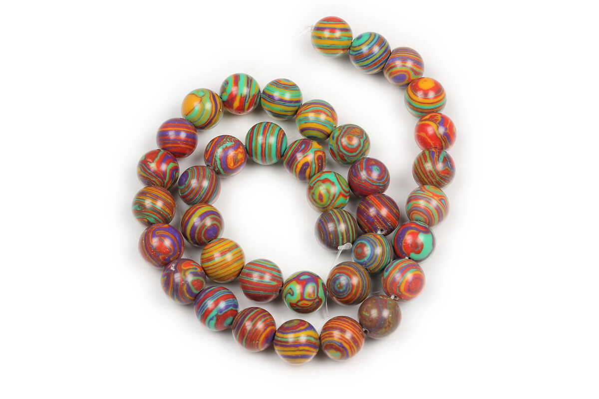 Margele compozit multicolor sfere 10mm (sirag)