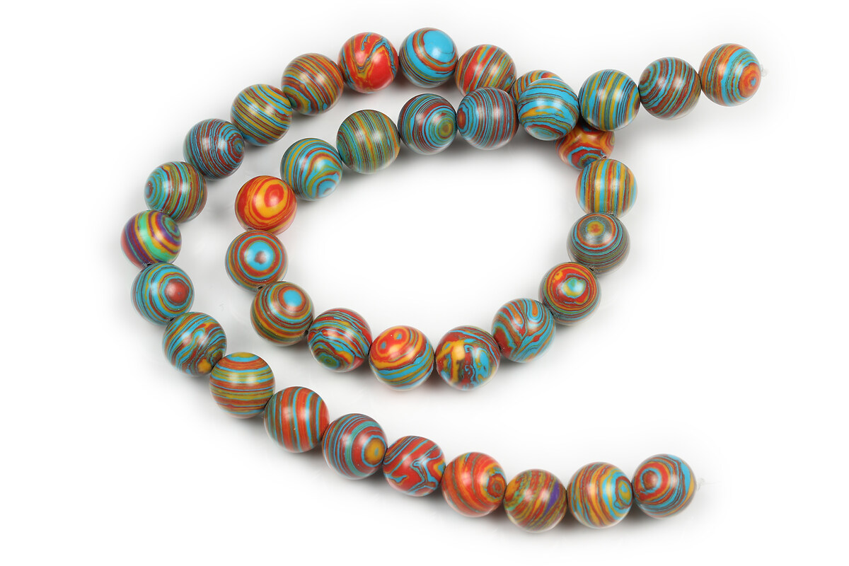 Margele compozit multicolor sfere 10mm (sirag)