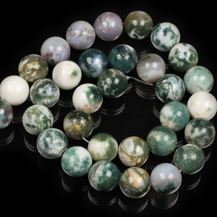 Margele Tree Agate sfere 12mm (sirag)