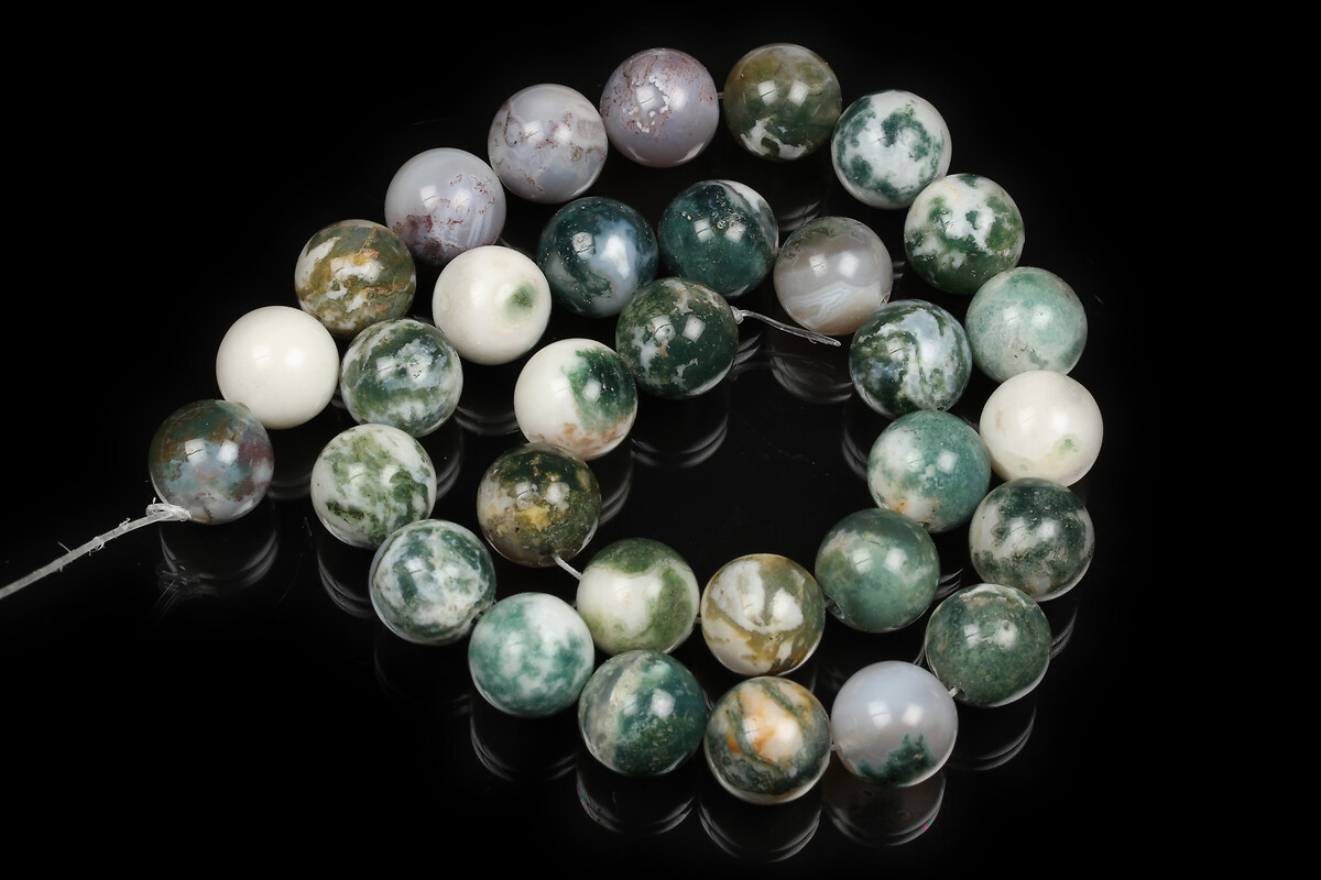 Margele Tree Agate sfere 12mm (sirag)