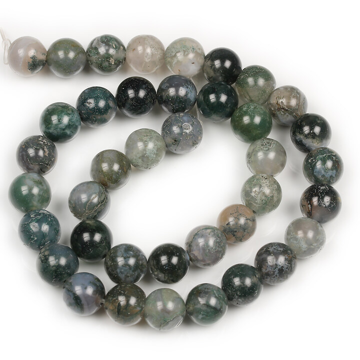 Margele Moss Agate sfere 10mm (sirag)