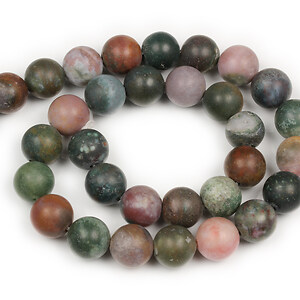 Margele agate indiene frosted (mat) sfere 12mm (sirag)