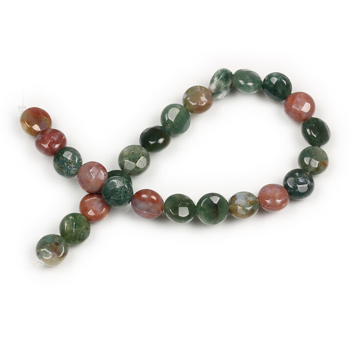 Margele agate indiene banuti fatetati 8mm (sirag)