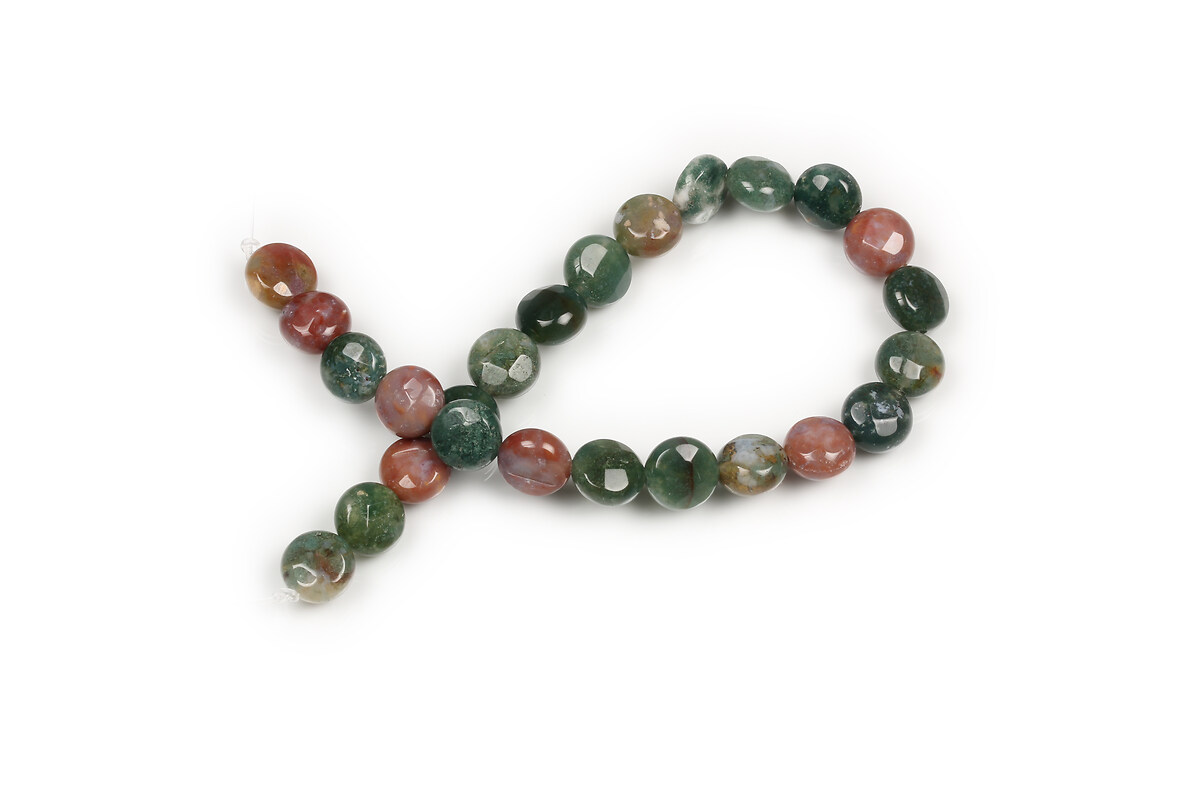 Margele agate indiene banuti fatetati 8mm (sirag)