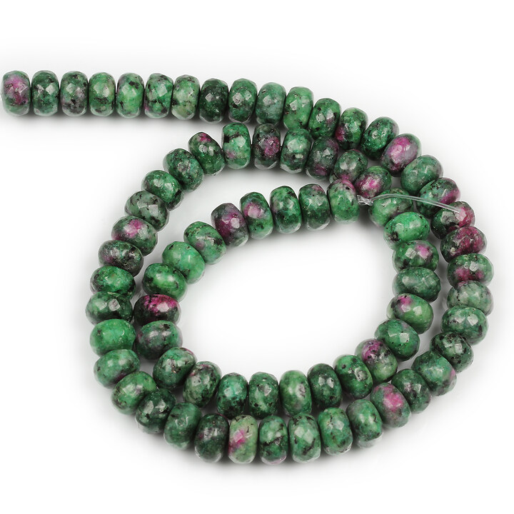 Margele ruby zoisite rondele 5x8mm (sirag)