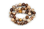 Margele zebra jasper maro sfere 10mm (sirag)