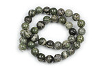 Margele zebra jasper verde sfere 10mm (sirag)