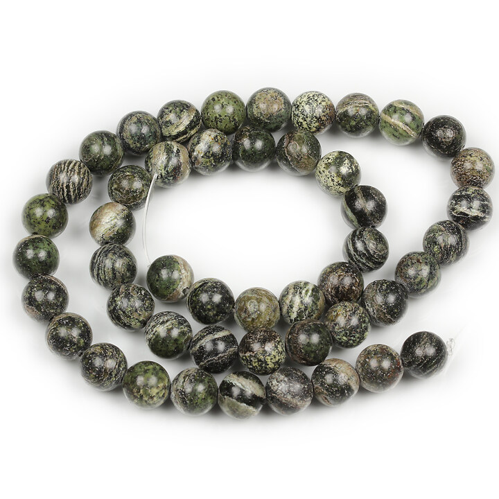 Margele zebra jasper verde sfere 8mm (sirag)