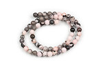 Margele zebra jasper roz sfere 6mm (sirag)