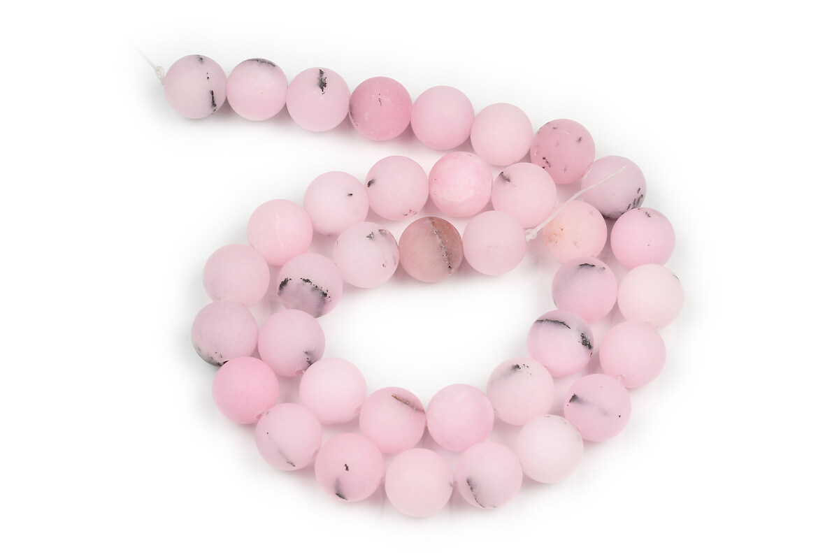 Margele Cherry Blossom Jasper frosted (mat) sfere 10mm (sirag)