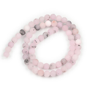 Margele Cherry Blossom Jasper frosted (mat) sfere 6mm (sirag)