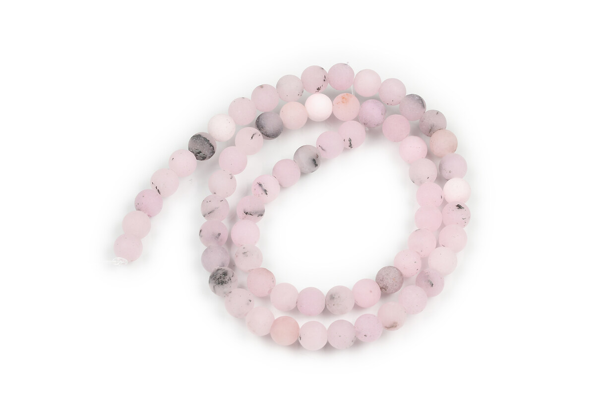 Margele Cherry Blossom Jasper frosted (mat) sfere 6mm (sirag)