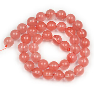 Margele cherry cuart sfere 10mm (sirag)